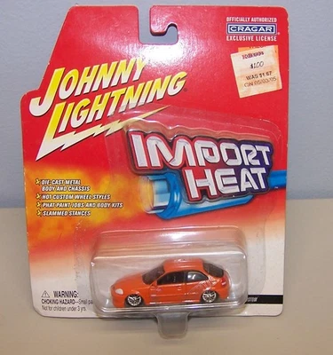 Importación HEAT '03 JOHNNY LIGHTNING HONDA Civic Naranja Personalizado “Mantis” 1/64 Foto 1 de 4