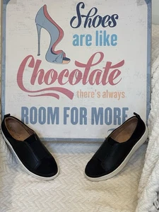 Zapatillas deportivas Vionic Zinah negras de cuero nobuck cómodas sin cordones para mujer 37 7 - BONITAS - Imagen 1 de 8