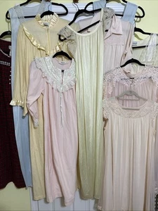 Vtg LINGERIE NIGHTGOWNS robes peignoir Lace Slips Maxi Granny Cottagecore 10 Pc. - Bild 1 von 24
