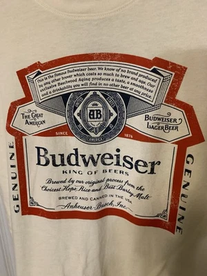 Camiseta Budweiser Mujer Talla S Genuina Lager Beer Híbrida Foto 1 de 4