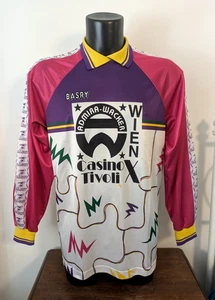 maglia ADMIRA WACKER WIEN 90's BASRY MATCH WORN SHIRT #1 trikot AUSTRIA RARE - Foto 1 di 6