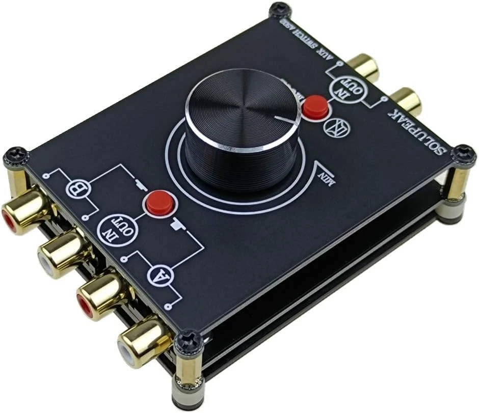 2-Way Stereo L/R RCA Switch Selector 2 in 1 2 ports switch(2 IN 1 OUT)  - Image 1 of 4