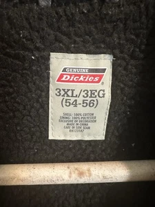 Men’s Dickies Fleece Lined Vest Size 3XLG. Gray Black Full Zipper Super Comfort - Picture 1 of 10
