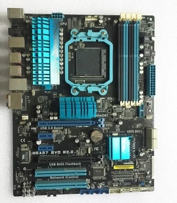 FOR ASUS M5A97 EVO R2.0 Socket AM3+ AMD 970 ATX Desktop Motherboard - Image 1 of 3