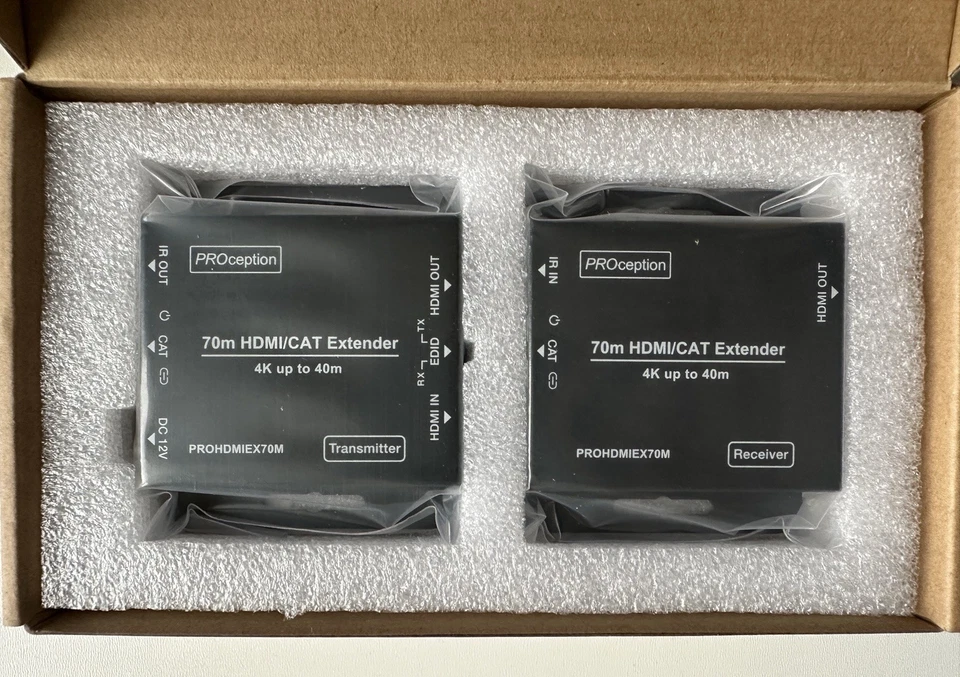 PROception PROHDMIEX70M Extender 70m Range for 1080p 40m for 4K