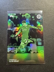 2024-25 Topps Simplicidad UEFA/99 Luis Díaz Verde Liverpool FC - Imagen 1 de 2