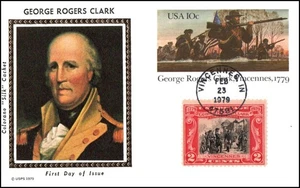 USA Post Card - 1979 - George Rogers Clark, Scott # 651, UX78, Colorano FDC - Bild 1 von 1