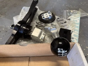 Barton Short Throw Shifter With Brushed Aluminum Stick And Black Shift Knob - Picture 1 of 4