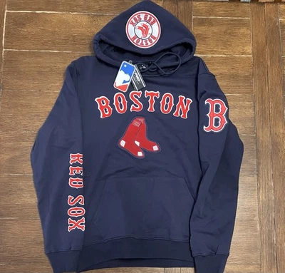 Men’s Pro Standard Size M Boston Red Sox Navy Embroidered Hoodie Sweatshirt NWT  - Image 1 of 4