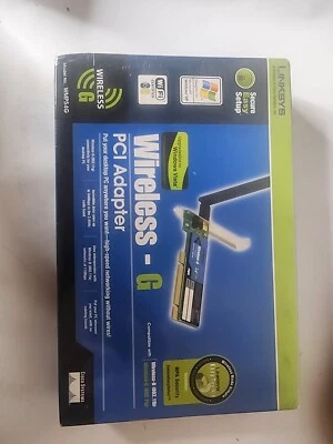 Linksys WMP54G Wireless-G 2.4GHz 802.11g PCI Adapter Card - New - Image 1 of 3