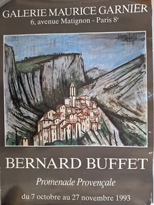 lithographie originale signée numérotée Bernard Buffet . "promenade provençale" - Picture 1 of 11