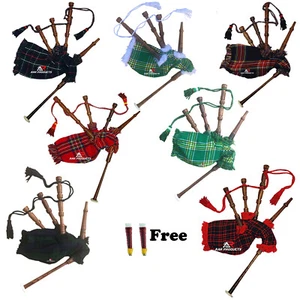 Mini Toy Baby Kids Junior Bagpipe Sheesham wood W/Instruction Sheet free 2 Reeds - Picture 1 of 8
