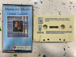 MARIA DEL MONTE CANTAME SEVILLANAS SIN TI YA LO SABES LE MENTI CINTA CASSSETTE - Foto 1 di 2