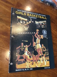 1981 MN State High School Girls Basketball Tournament Program - Nice! - Picture 1 of 3