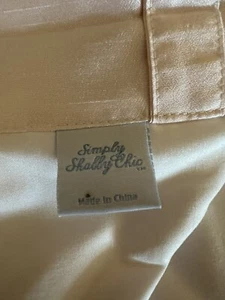 1 Simply Shabby Chic Faux Silk Curtain Panel Pale Pink Lined 42x82 Rod Pocket - Picture 1 of 9