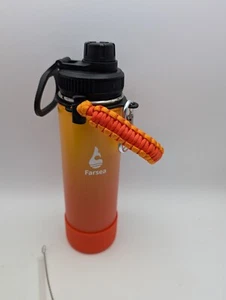 Farsea Insulated Water Bottle With Paracord Handle Protective Silicone Boot a... - Picture 1 of 7