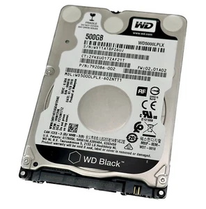 500GB Western Digital Black 2.5" SATA Hard Drive 7200RPM WD5000LPLX for Laptop - Picture 1 of 3