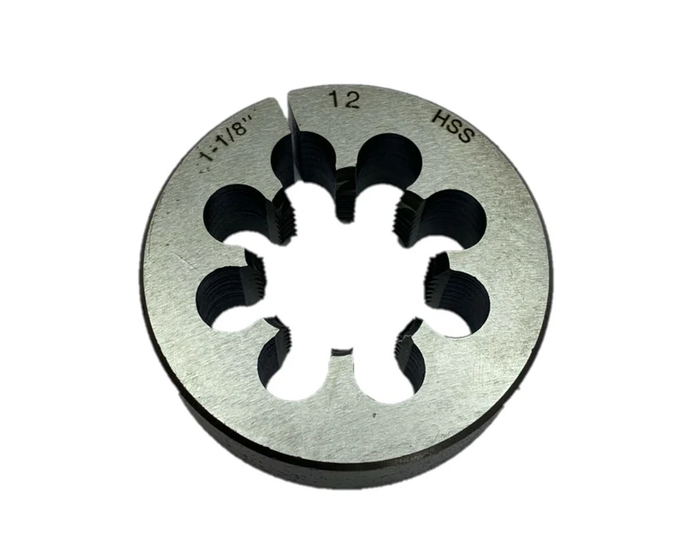 Threading die Myford lathe thread 1-1/8" x 12tpi high speed steel die BSW size - Image 1 of 1