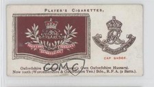 1924 Player's Drum Banners & Cap Badges Tobacco Oxfordshire Yeomanry #46 0e3