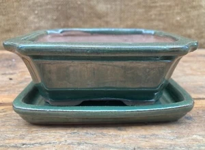 Small Ceramic Bonsai Pot With Or Without Matching Tray Mixed Sizes & Designs - Picture 1 of 54