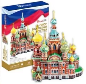 3D Puzzle Cubic Fun The Church of the Savior on Spilled Blood 233 Pieces MC148h - Picture 1 of 3