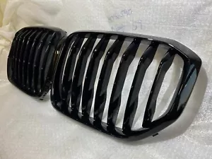 BMW X5 G05 FRONT GRILL KIDNEY GRILLE SHADOWLINE BLACK NEW GENUINE 8096590 S9B - Picture 1 of 8