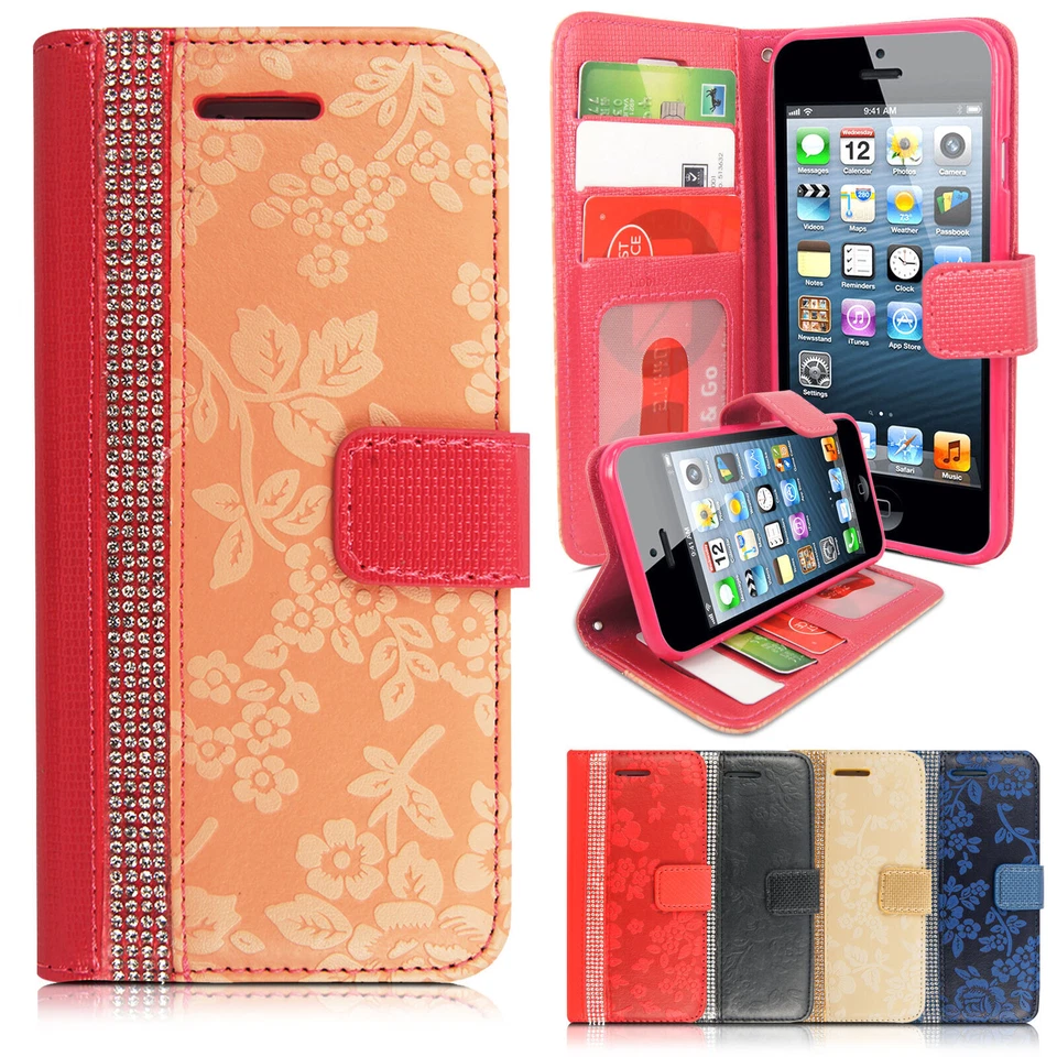 Case For HTC One M10 M9 M8 Magentic Flip Wallet Full Body Protection Cover - Image 1 of 1