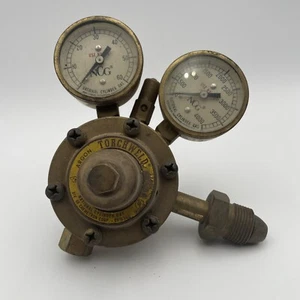 National Cylinder Gas NCG Regulator Valve Two Gauges 0-60 & 0-4000 - Bild 1 von 12