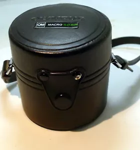 Olympus Hard Lens Case for OM 50mm f3.5 Macro (fits f1.4) - genuine OEM - Picture 1 of 8