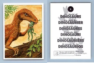 Procompsognathus #5 The World Of Dinosaurs 1997 Sticker - Picture 1 of 1