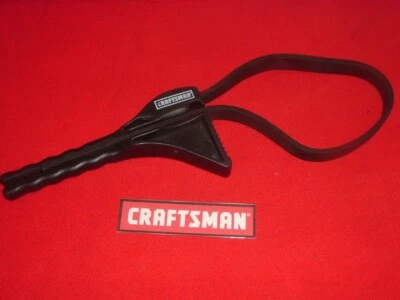 CRAFTSMAN TOOLS RUBBER STRAP OIL FILTER WRENCH  #45532 - MADE IN ENGLAND - Image 1 of 4