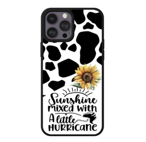 Cow Print Country Girl Sayings Phone Case Shockproof Durable - Picture 1 of 10