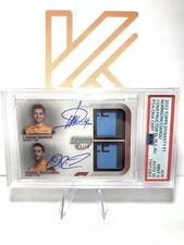 2022 Topps Dynasty F1 Lando Norris/Daniel Riccardo Dual Relics /10 PSA 9 Auto 10