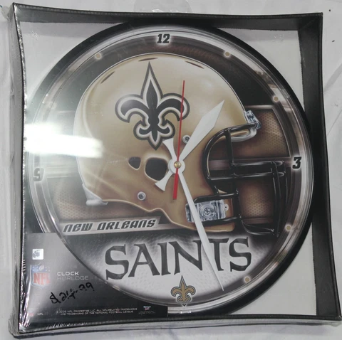 New Orleans Saints Round Wall Clock~NEW~NFL GEAR Cover