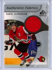 2005-06 SP Game Used Authentic Fabrics #AFDA Daniel Alfredsson JERSEY - SENATORS