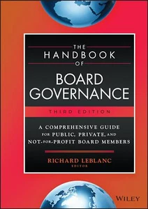 The Handbook of Board Governance by Richard Leblanc - Picture 1 of 1