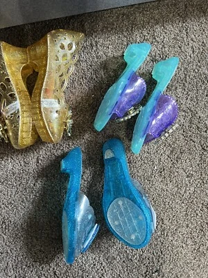 Bundle of 4 Disney Princess/other  Play Dress Up Princess Shoes Little Girls - Image 1 of 4