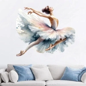 Wall Sticker Dancing Girl Decal Removable Vinyl Mural Art Bedroom Home Decor - Picture 1 of 6
