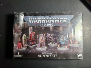 Warhammer 40K Battlezone Objective Set (Necron & Imperial Objective Markers) NEW - Picture 1 of 2
