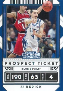 JJ Redick 2020-21 Contenders Draft Picks Prospect Ticket Variation Card #50 Duke - Picture 1 of 2