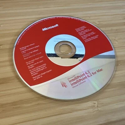 Microsoft IntelliPoint 6.2 Mouse Software Driver CD ORIGINAL for Windows & Mac - Image 1 of 3