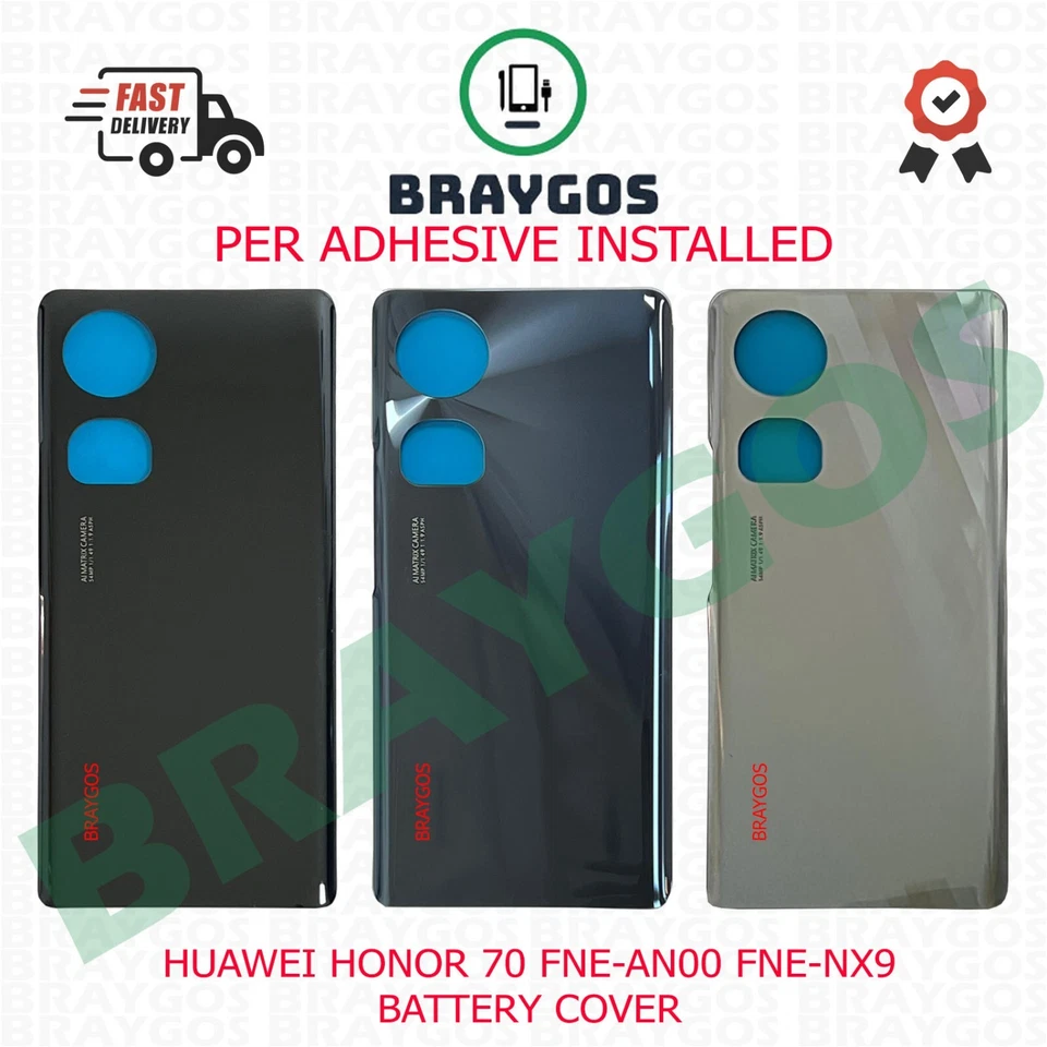 Posteriore Batteria Cover Per Huawei Honor 70 FNE-AN00 FNE-NX9 con Adesivo - Immagine 1 di 1