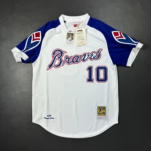 100% Authentic Chipper Jones Mitchell Ness 2004 Atlanta Braves Jersey Size 40 M - Picture 1 of 7