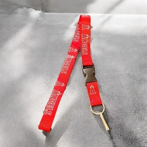 MLB Los Angeles Angels Baseball Lanyard Keychain/Badge Holder Anaheim Angels - Picture 1 of 5