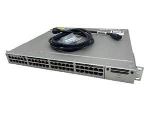 Cisco WS-C3850-48F-S Catalyst 48-Port Gigabit Ethernet Switch Used - Picture 1 of 4