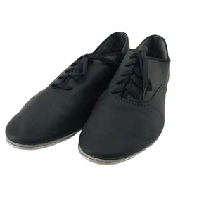 Capezio Tap Dance Shoes Black Jazz Oxford Dancer Lace up 6 - Picture 1 of 11