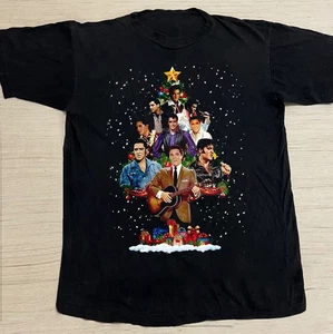 Happy Holiday Elvis Presley Christmas Tree Shirt Schwarz Unisex S-5XL UB192 - Bild 1 von 2