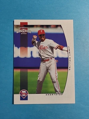 Tarjeta de béisbol Jimmy Rollins 2005 Donruss Team Heroes # 239 I4666 Foto 1 de 2