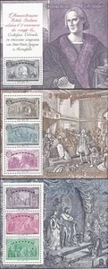 Italia - 1992 Viajes de Cristóbal Colón - Juego de 6 hojas MNH - Scott #1883-8 - Imagen 1 de 2