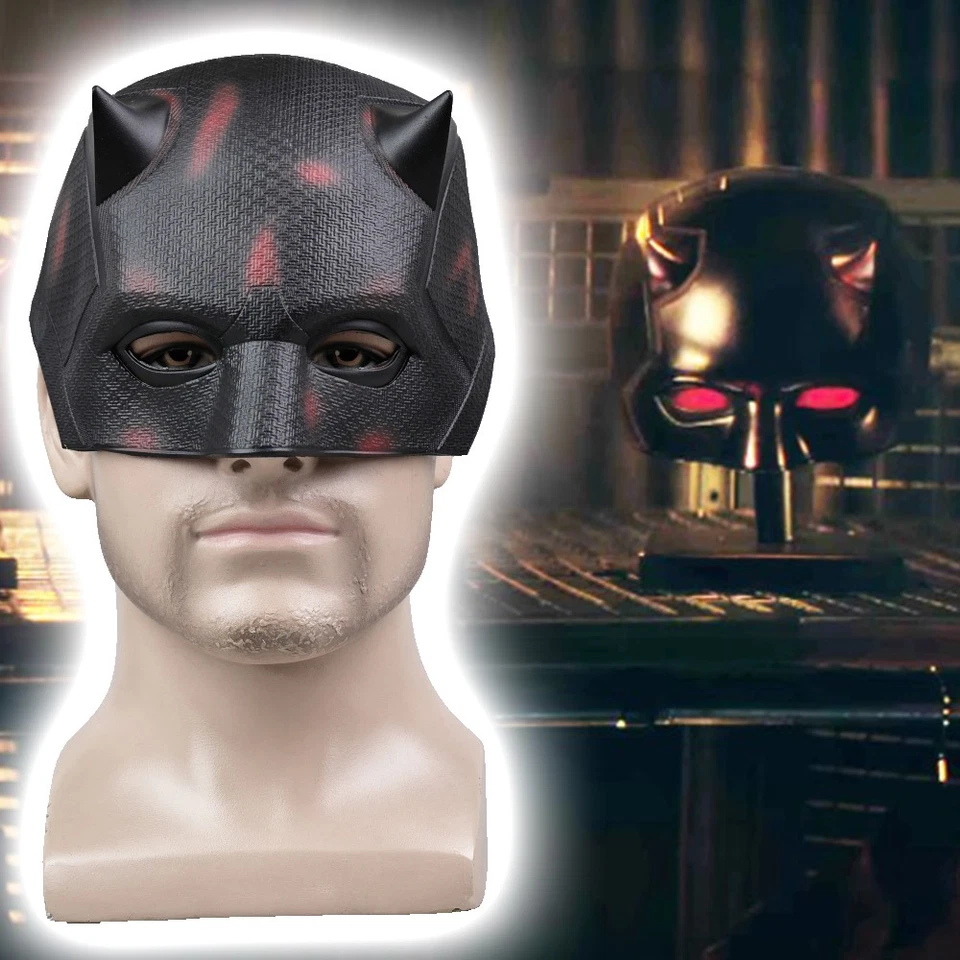 Cosplay Daredevil Born Again Helmet Matt Murdock Superhero Halloween Masks Props - Image 1 of 4